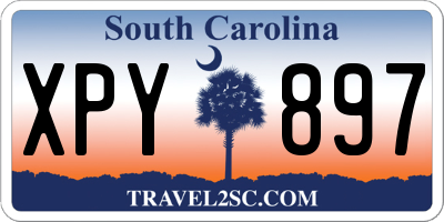 SC license plate XPY897