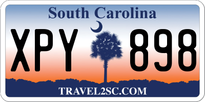 SC license plate XPY898