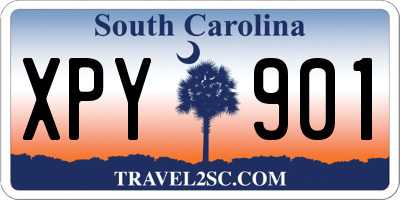 SC license plate XPY901
