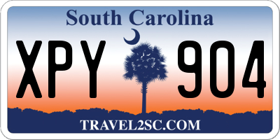 SC license plate XPY904
