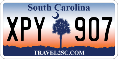 SC license plate XPY907