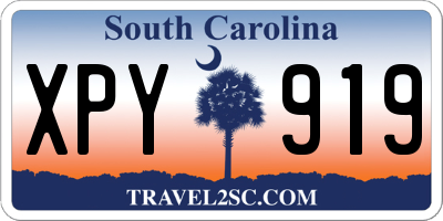 SC license plate XPY919
