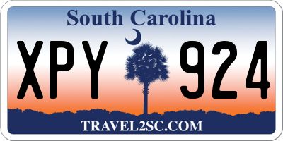 SC license plate XPY924