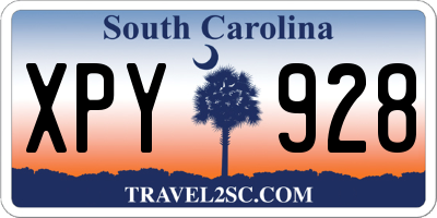 SC license plate XPY928