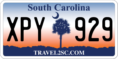 SC license plate XPY929