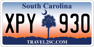 SC license plate XPY930