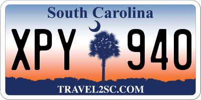 SC license plate XPY940