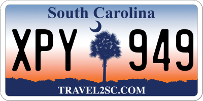 SC license plate XPY949