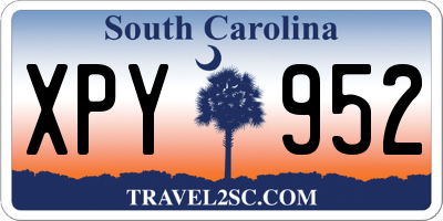 SC license plate XPY952