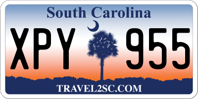 SC license plate XPY955
