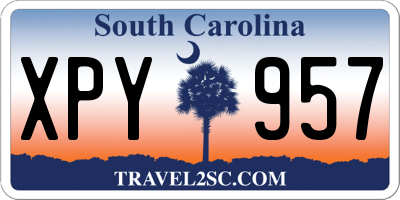 SC license plate XPY957