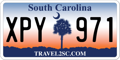 SC license plate XPY971