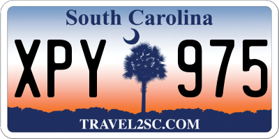 SC license plate XPY975