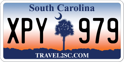 SC license plate XPY979