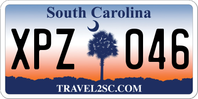 SC license plate XPZ046