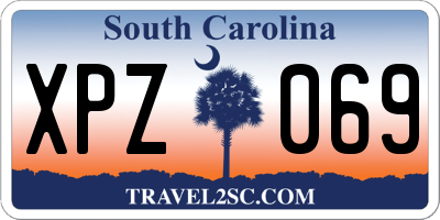 SC license plate XPZ069