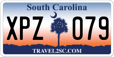 SC license plate XPZ079