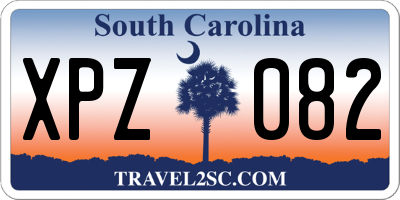 SC license plate XPZ082