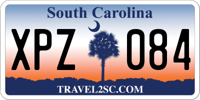 SC license plate XPZ084