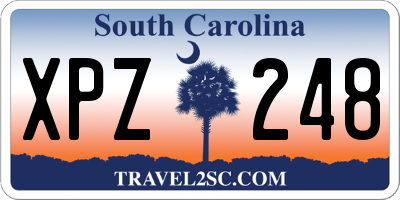 SC license plate XPZ248