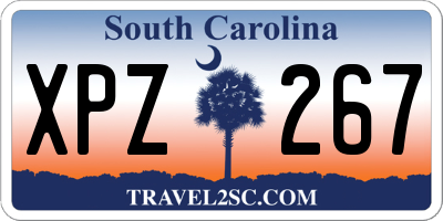 SC license plate XPZ267