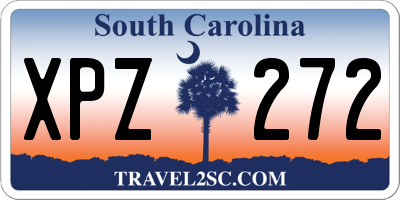 SC license plate XPZ272