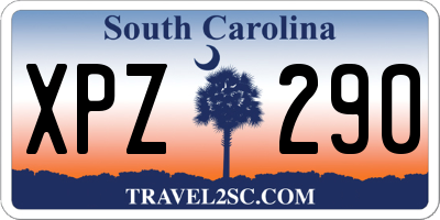SC license plate XPZ290