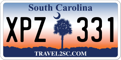 SC license plate XPZ331