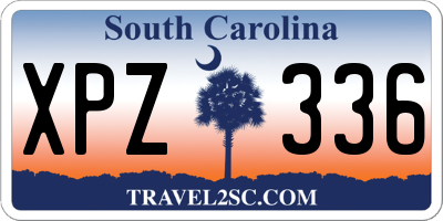 SC license plate XPZ336