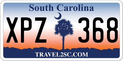 SC license plate XPZ368