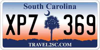 SC license plate XPZ369
