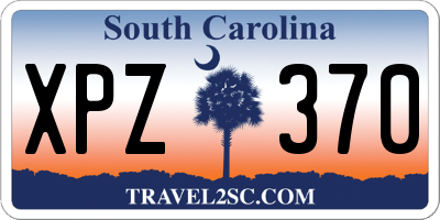 SC license plate XPZ370