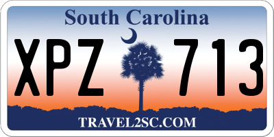SC license plate XPZ713