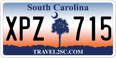 SC license plate XPZ715