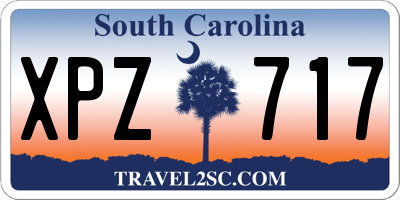SC license plate XPZ717