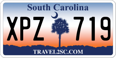 SC license plate XPZ719