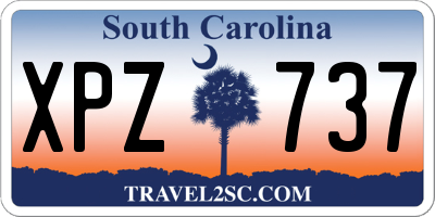 SC license plate XPZ737