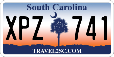 SC license plate XPZ741