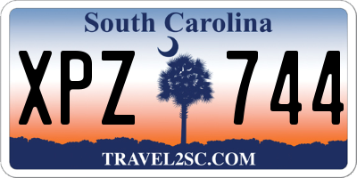 SC license plate XPZ744