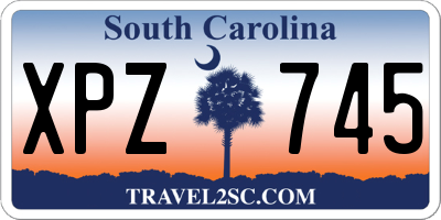SC license plate XPZ745