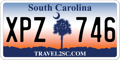 SC license plate XPZ746
