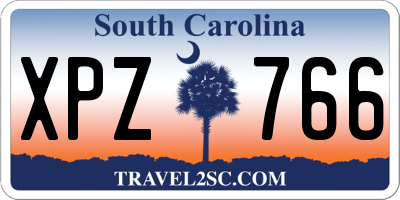 SC license plate XPZ766