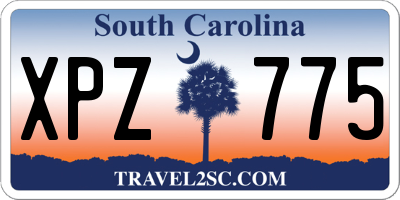 SC license plate XPZ775