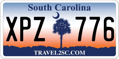 SC license plate XPZ776