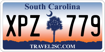 SC license plate XPZ779