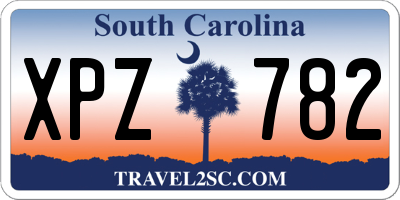 SC license plate XPZ782