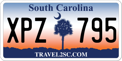 SC license plate XPZ795