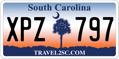 SC license plate XPZ797