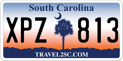 SC license plate XPZ813