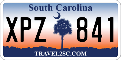 SC license plate XPZ841